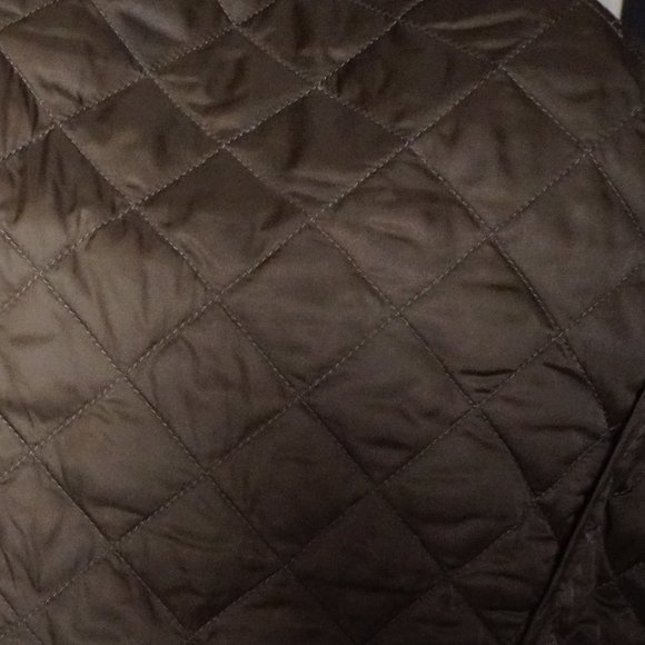 EDDIE BAUER Down Shirt Jacket Brown M Tall Zip Up - Picture 11 of 11